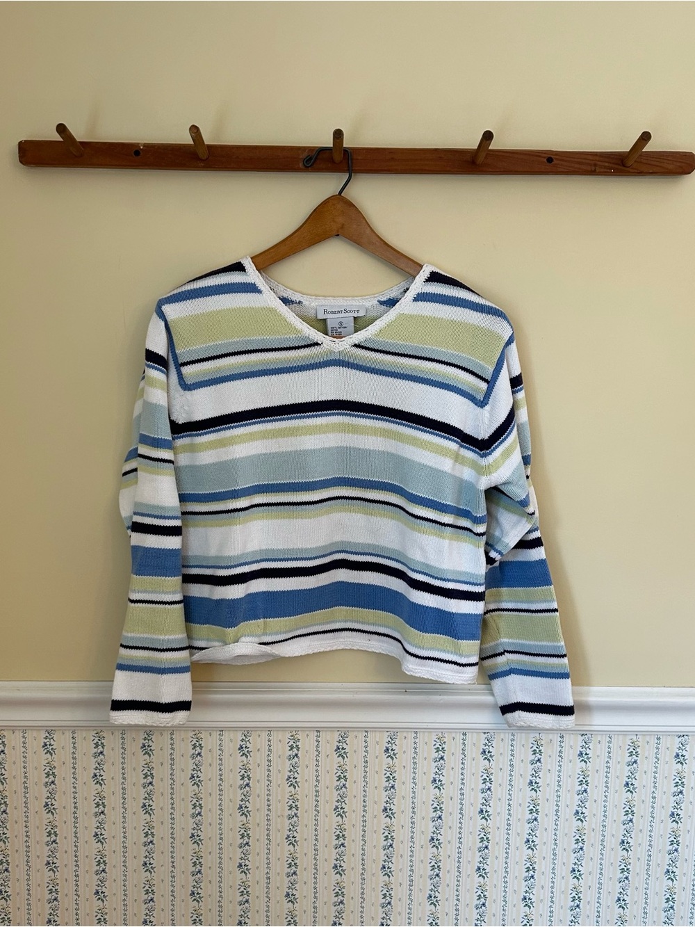 VINTAGE Robert Scott Striped Sweater